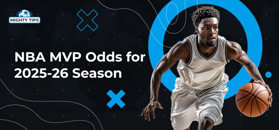 Graphic for the block NBA MVP odds for the 2025-26 season