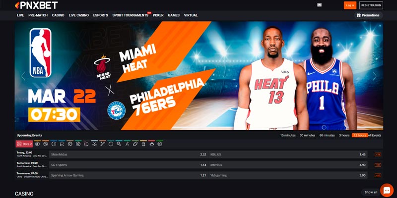 Website for NBA Bets - PNXbet