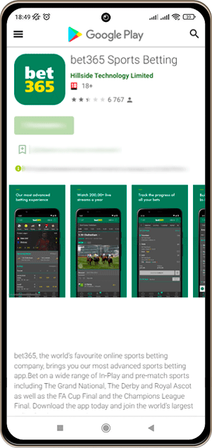 bet365 google play page