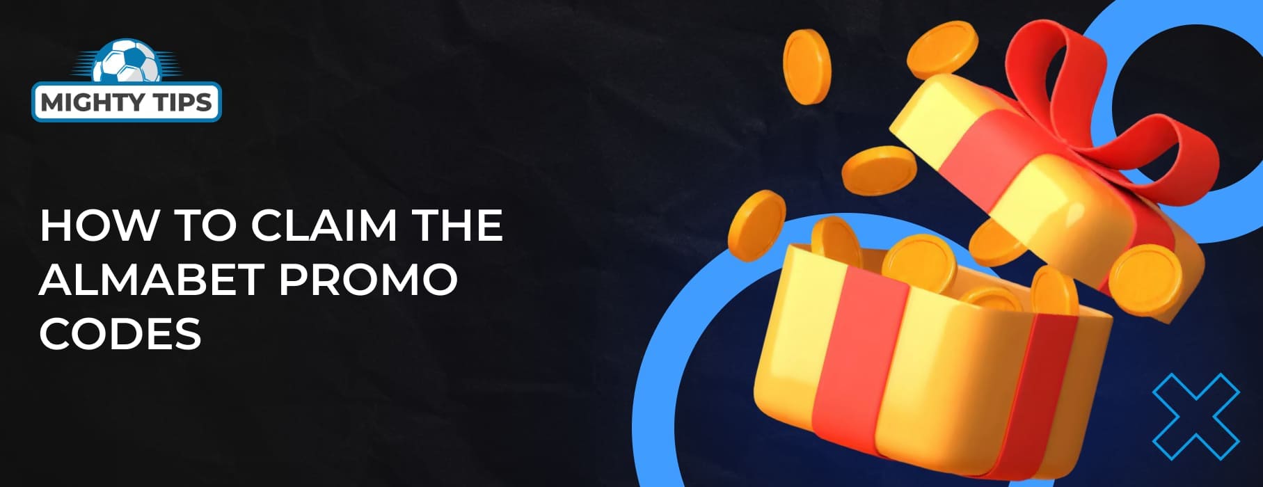 Graphics for the section How to claim the Almabet promo codes