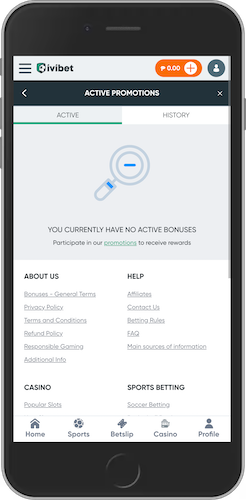 The mobile screenshot how to claim the Ivibet promo codes 2