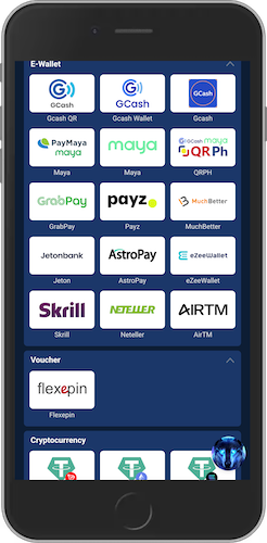 Mobile screenshot of 20bet deposit options