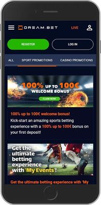Dreambet promo page