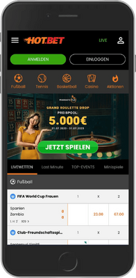 Hotbet home page