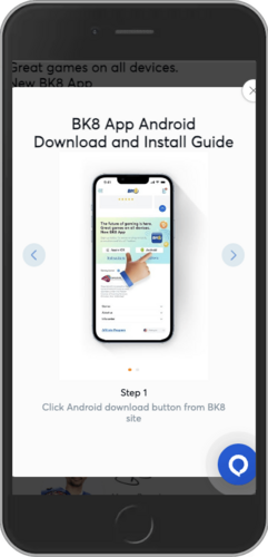 Download BK8 app for Android