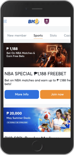 Screenshot of BK8 special sport offer page